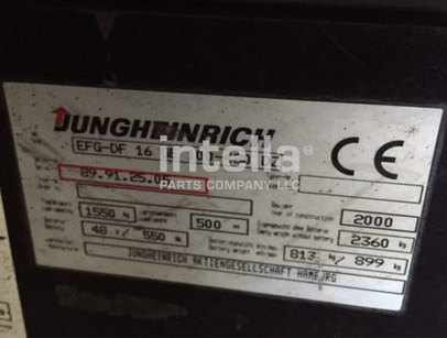 Cómo encontrar el número de serie de un montacargas Jungheinrich